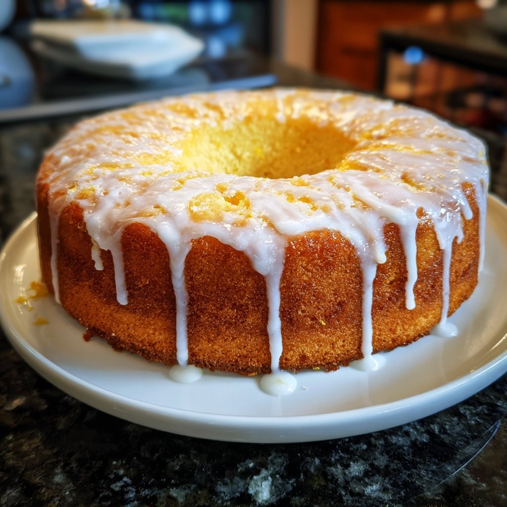 Zitronenkuchen mit Zuckerguss