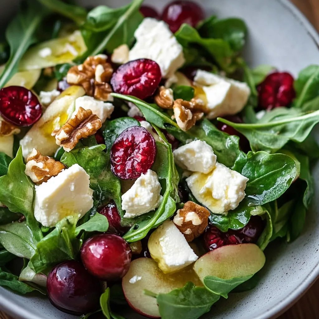 Feldsalat mit Granatapfel Feta & Walnüssen
