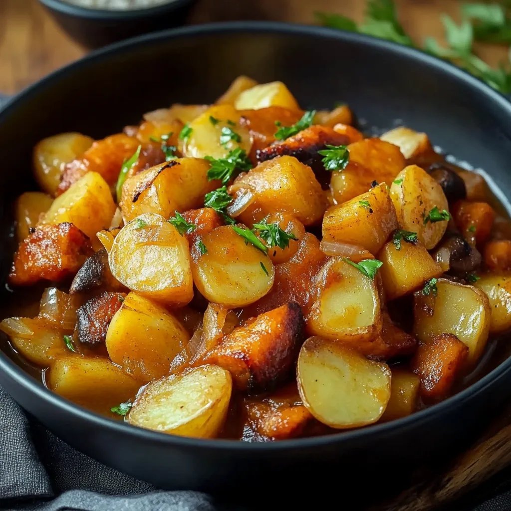 Mohren und Kartoffel Eintopf