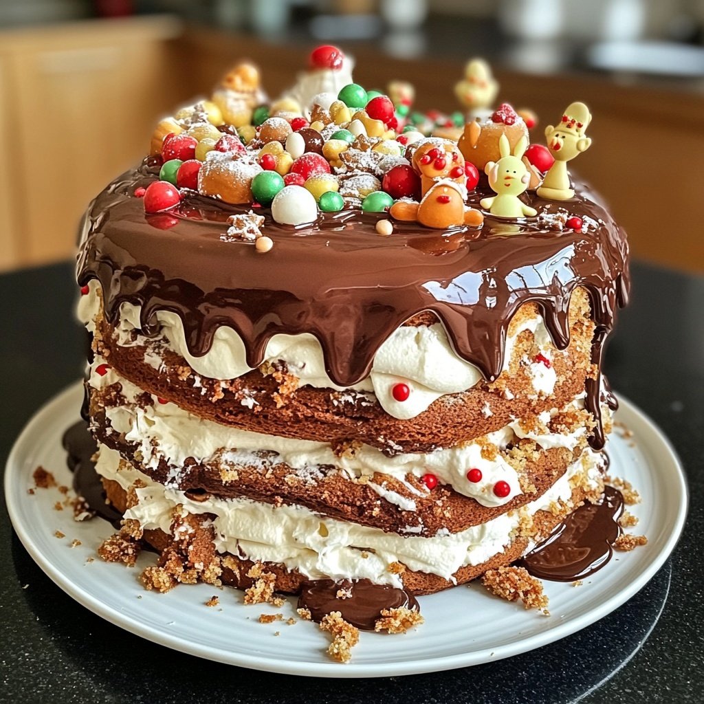 Karussell-Weihnachtstorte