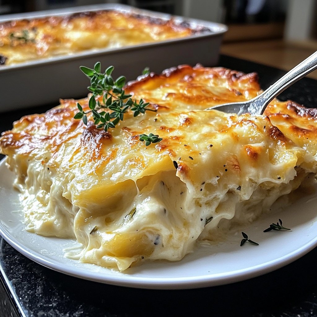 Kartoffelgratin mit Sahne