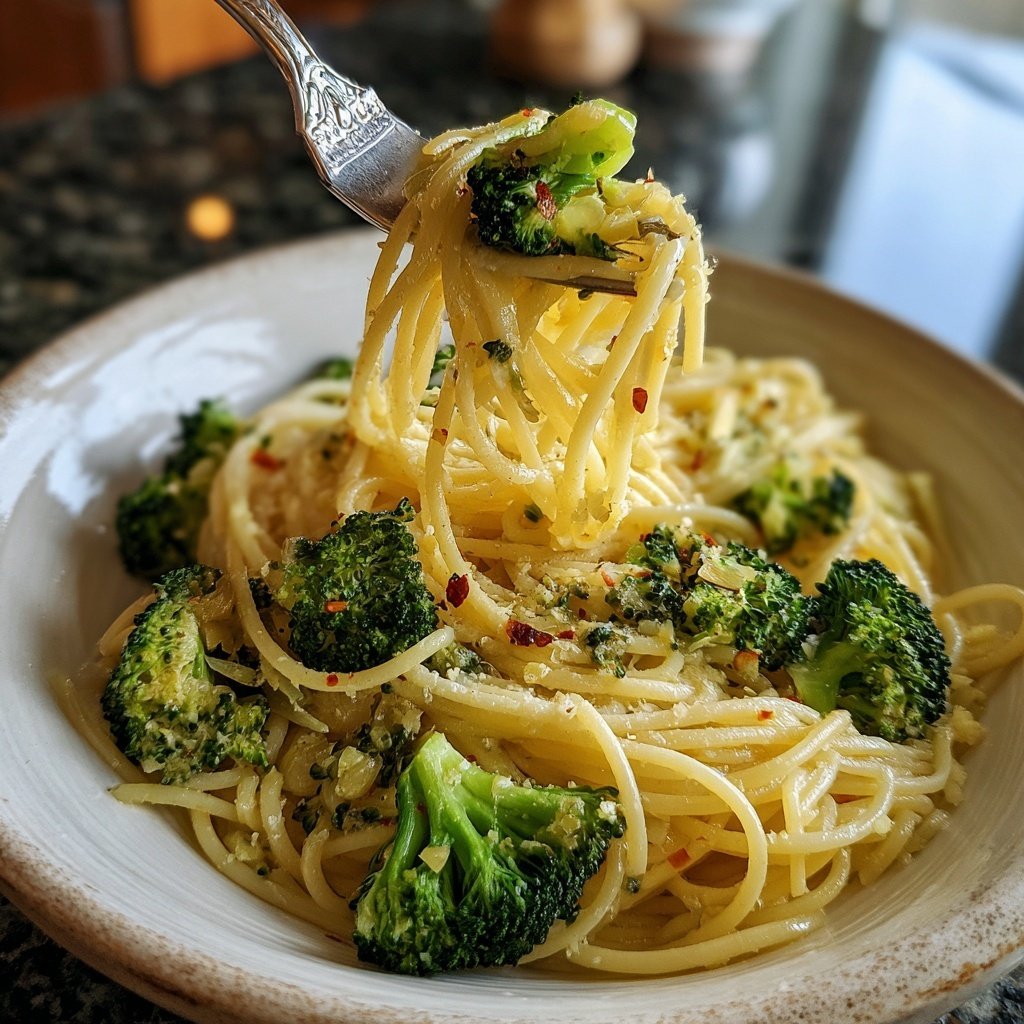 Pasta mit Brokkoli und Knoblauch