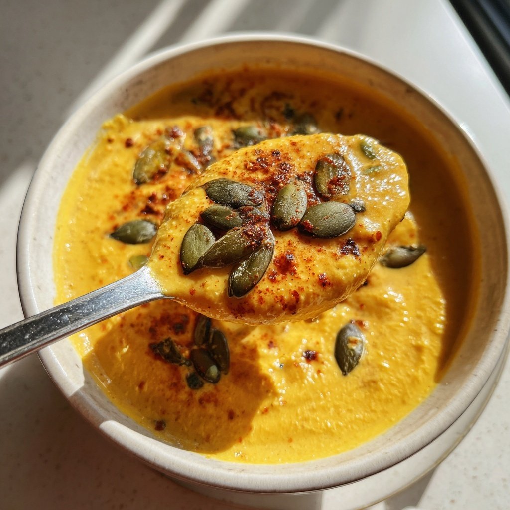 Kürbissuppe mit Kreuzkümmel