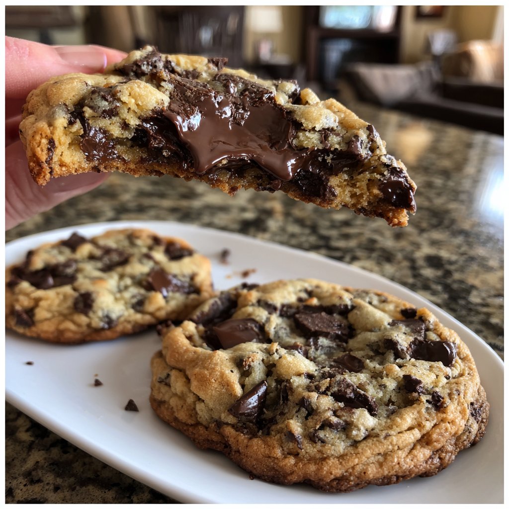 Cookies mit dunkler Schokolade