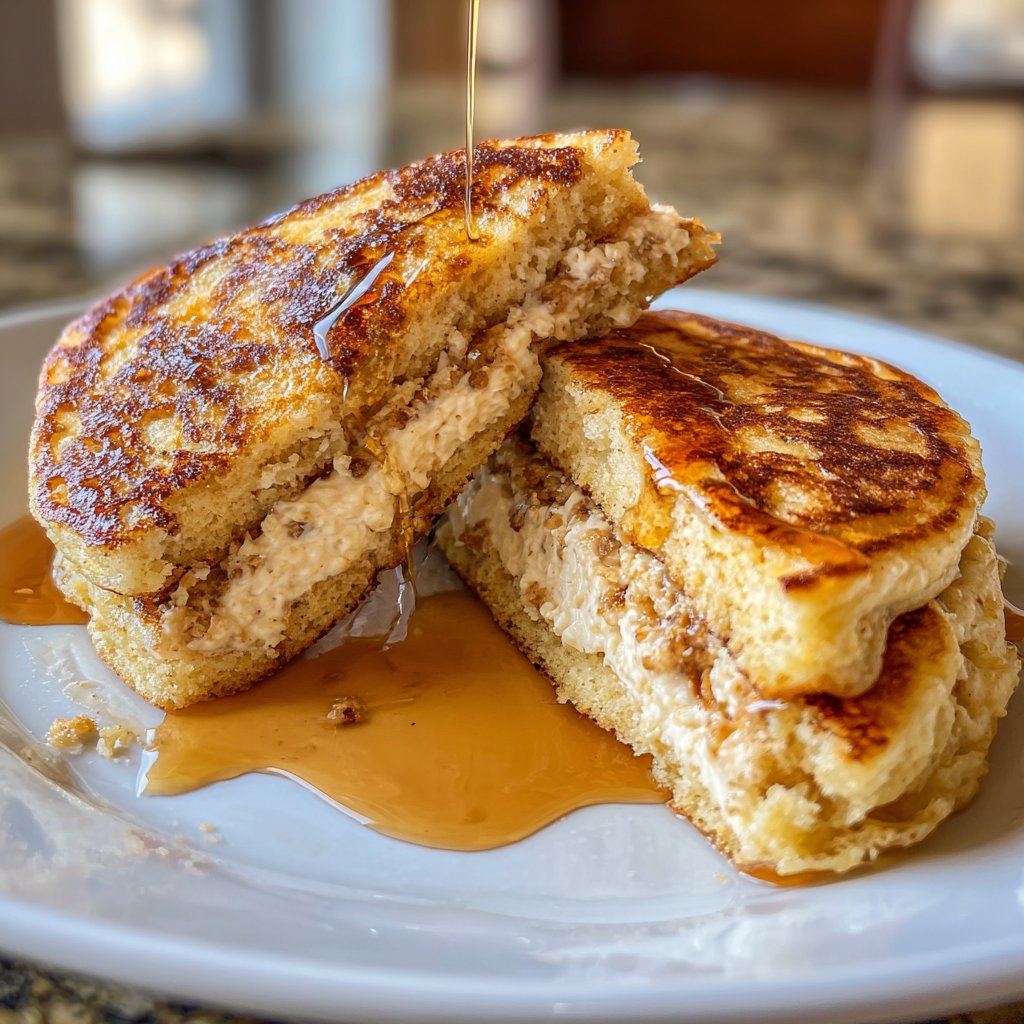 Pfannkuchen mit Vanillequarkfüllung