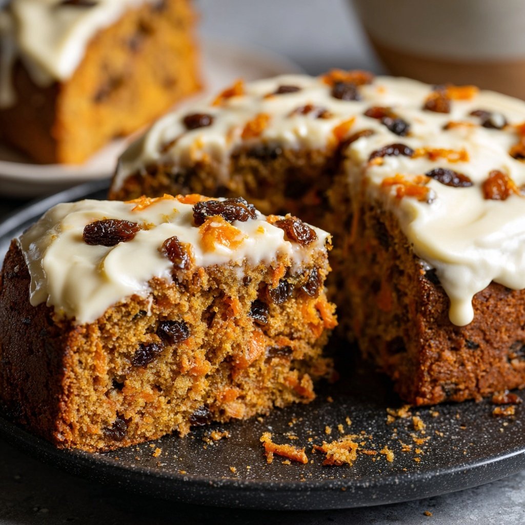 Karottenkuchen Mit Rosinen