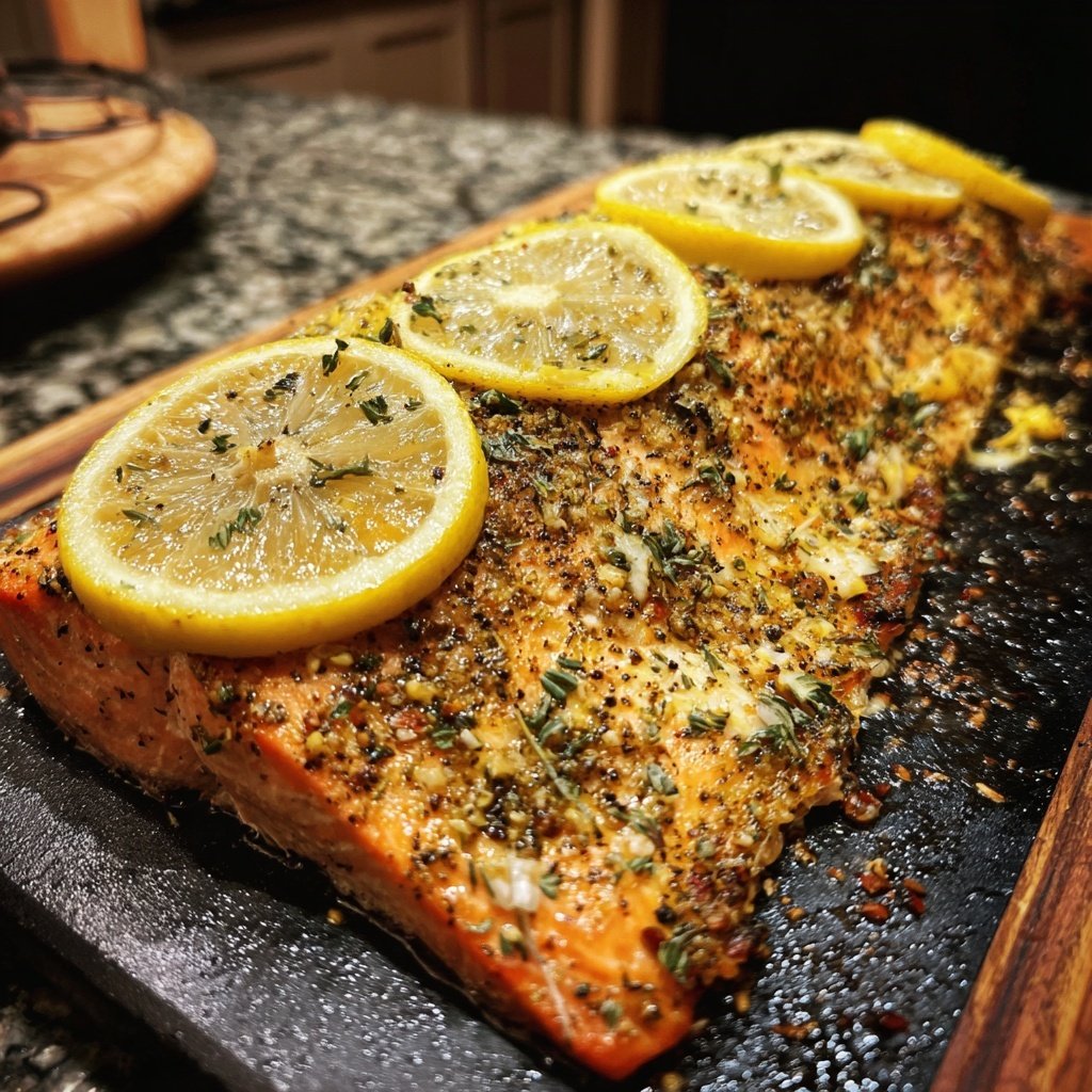 Kalorienarme Ofen Lachs Mit Zitrone