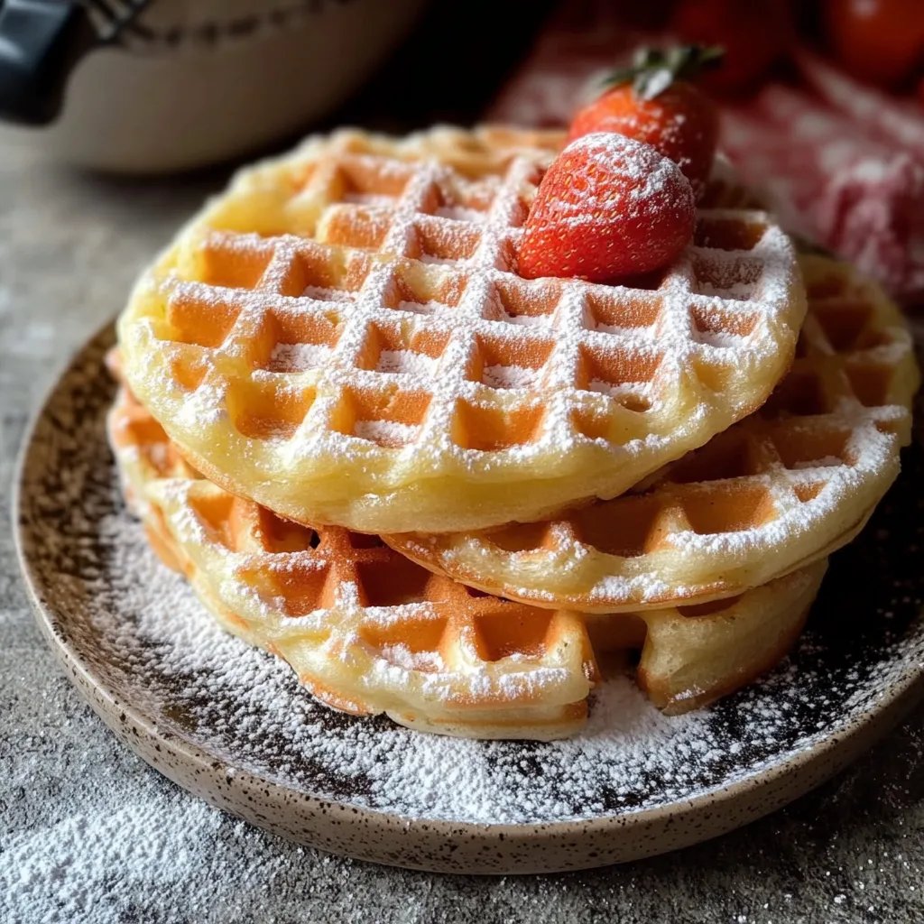 Proteinreiche Skyr Waffeln