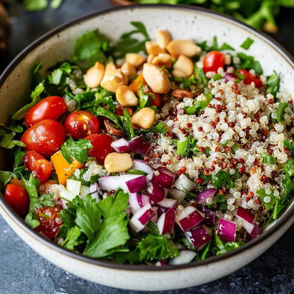 Der Beste vegane Quinoa Salat