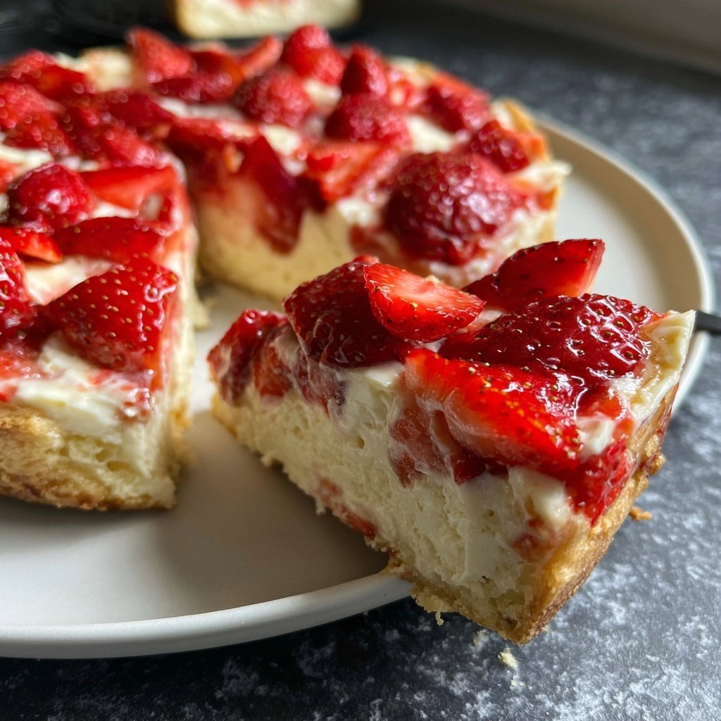 Erdbeerkuchen Mit Schmand