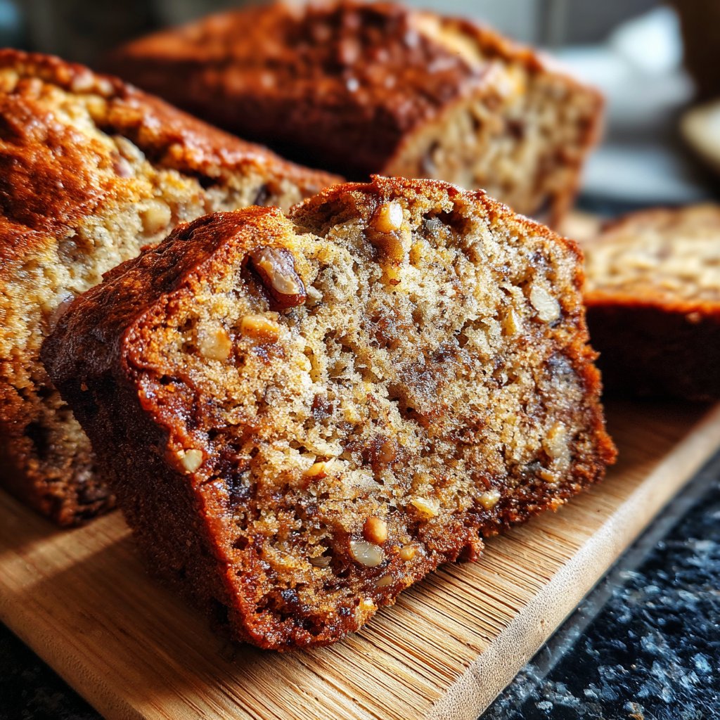 Bananenbrot mit Datteln
