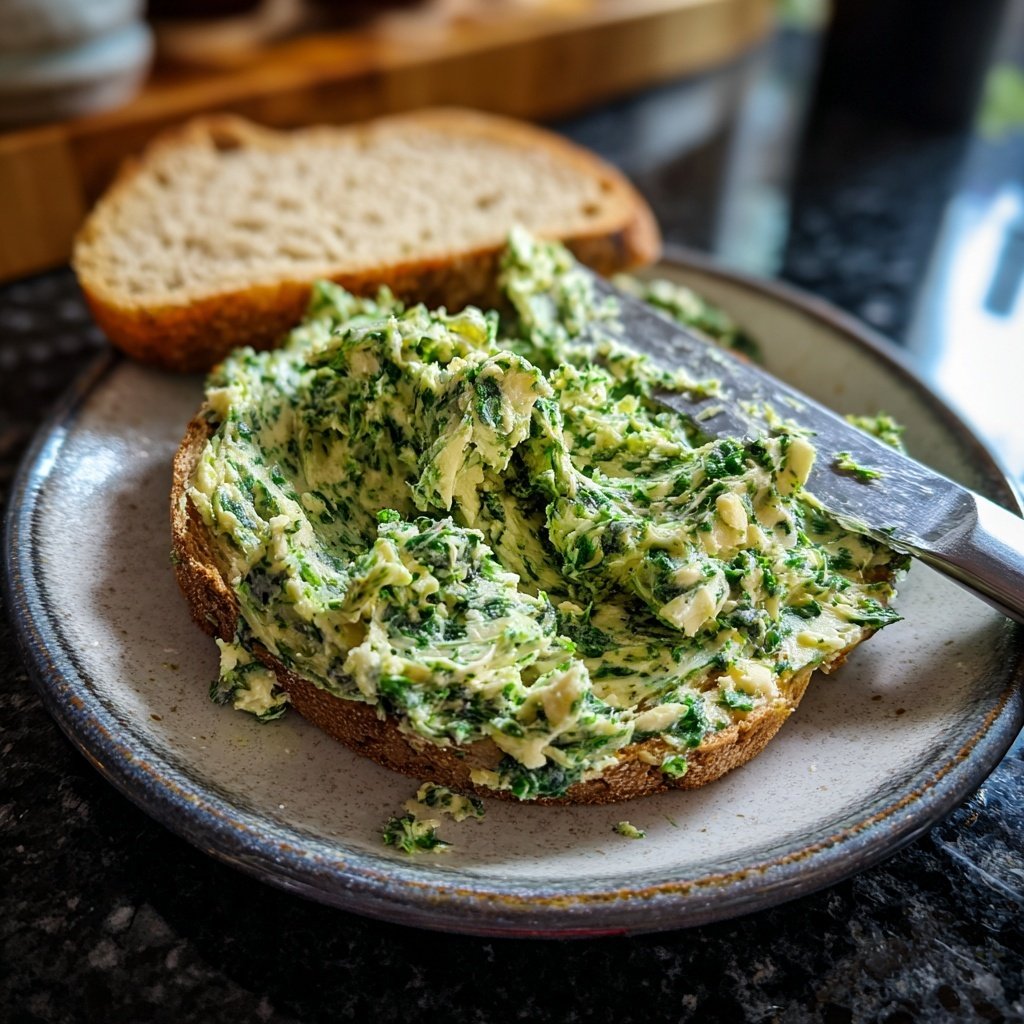Kräuterbutter Mit Knoblauch Und Salz