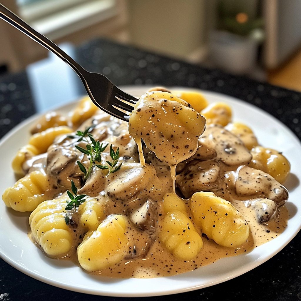 Gnocchi mit Pilzrahm
