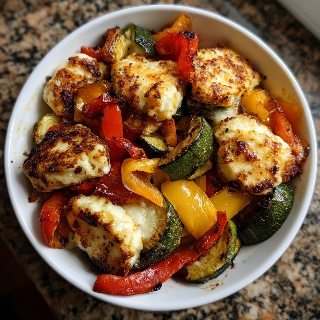 Ofengemüse mit Halloumi