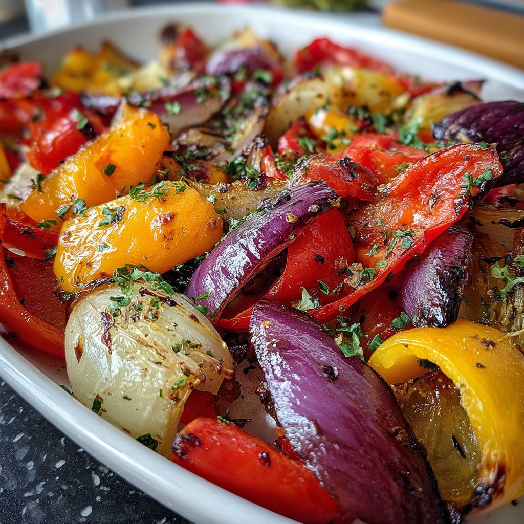 Ofengemüse mit Kräutern zum Abendessen