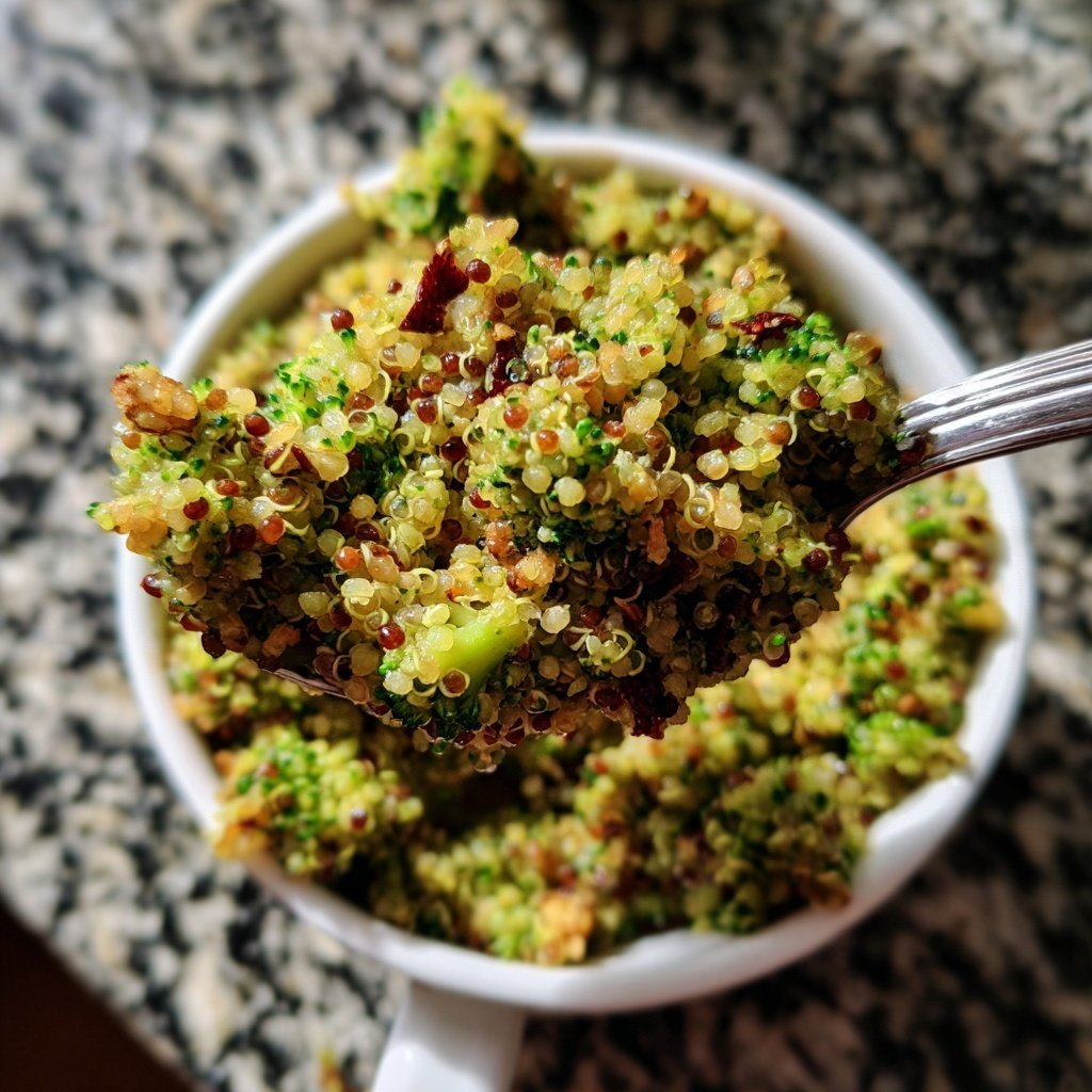 Quinoa mit Brokkoli und Mandeln