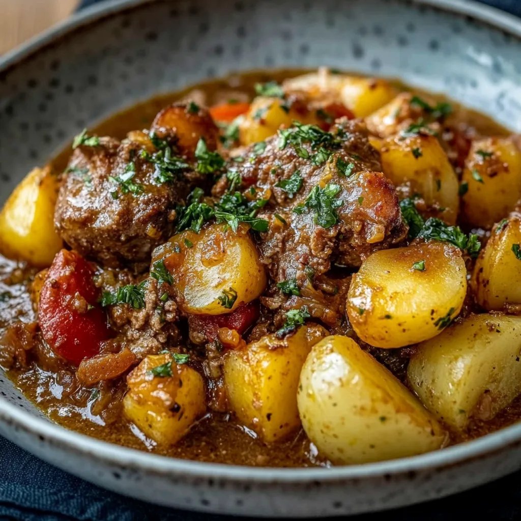 Bauerntopf mit Hackfleisch und Kartoffeln