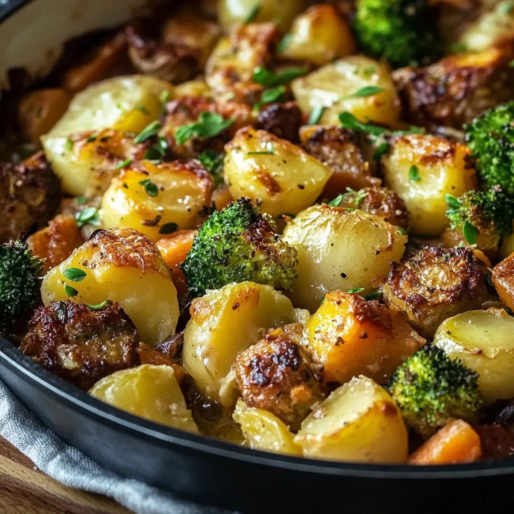 Farbenfroher Gemüse-Hack-Auflauf